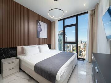 Апартаменты Luxe (2 спальни) с балконом в  Апарт-отель МЕТРОПОЛЬ